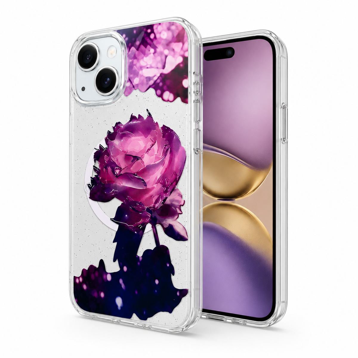 Apple iPhone 13 Floral MagSafe Case Slim Shockproof Mobile Cover