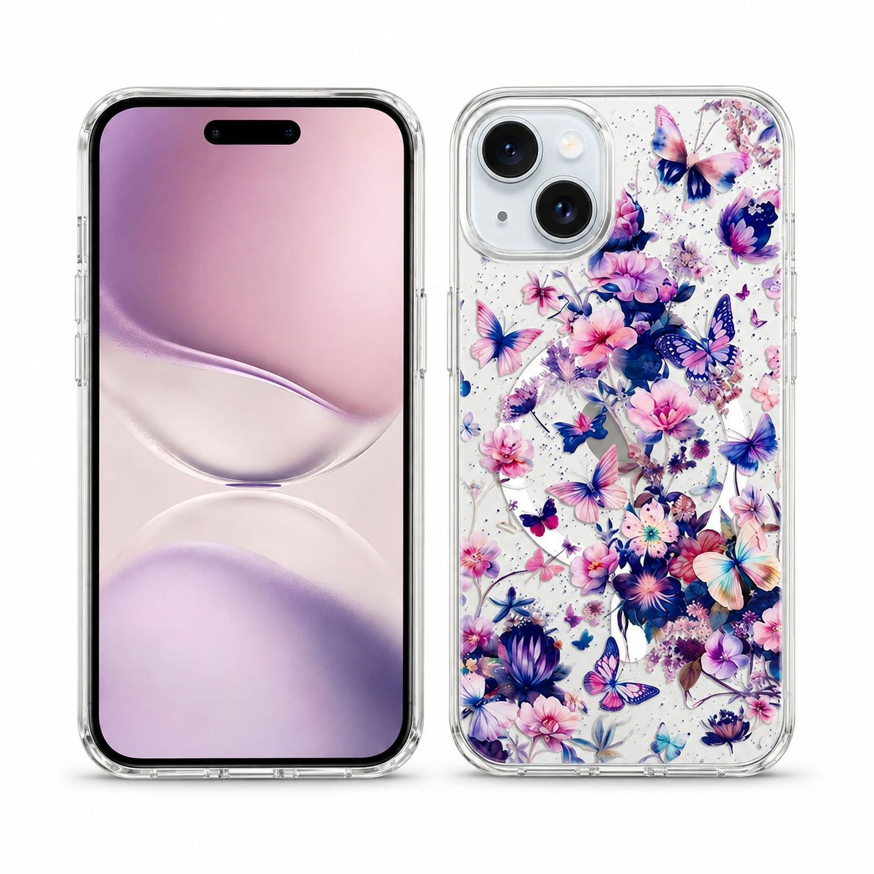 Apple iPhone 15 Floral MagSafe Case Slim Shockproof Mobile Cover