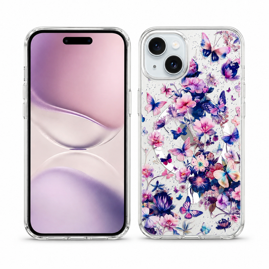 Apple iPhone 15 Floral MagSafe Case Slim Shockproof Mobile Cover