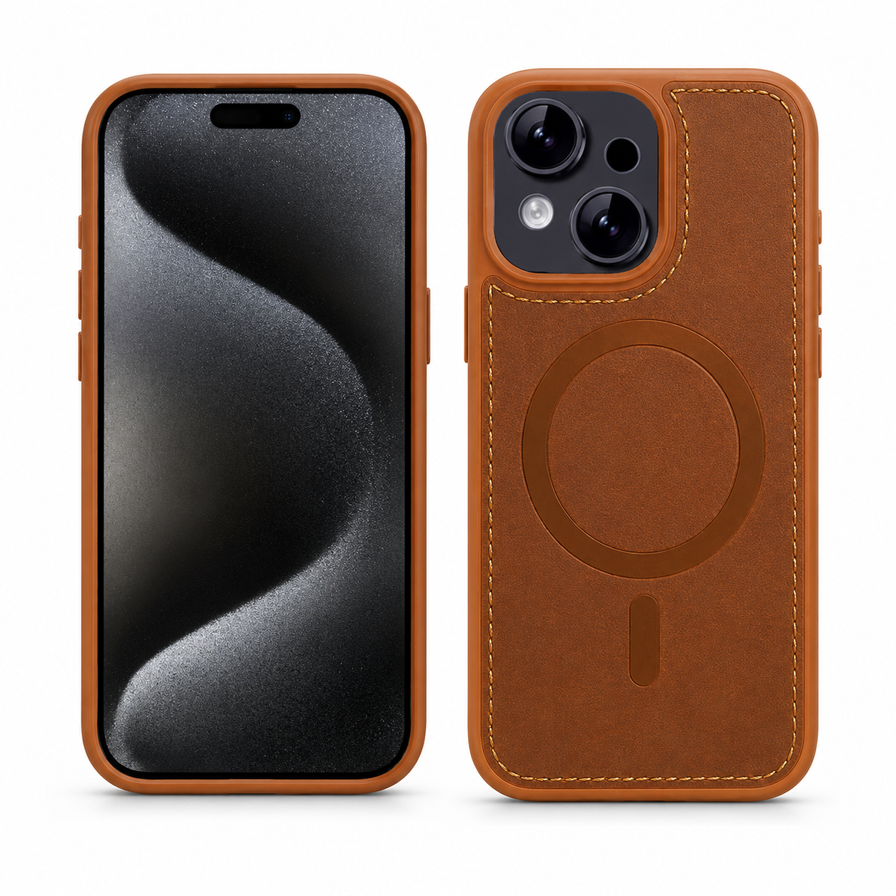 Premium MagSafe Mobile Cover for Apple iPhone 15 with Rich Craft Style