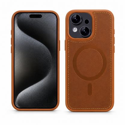 Premium MagSafe Mobile Cover for Apple iPhone 15 with Rich Craft Style