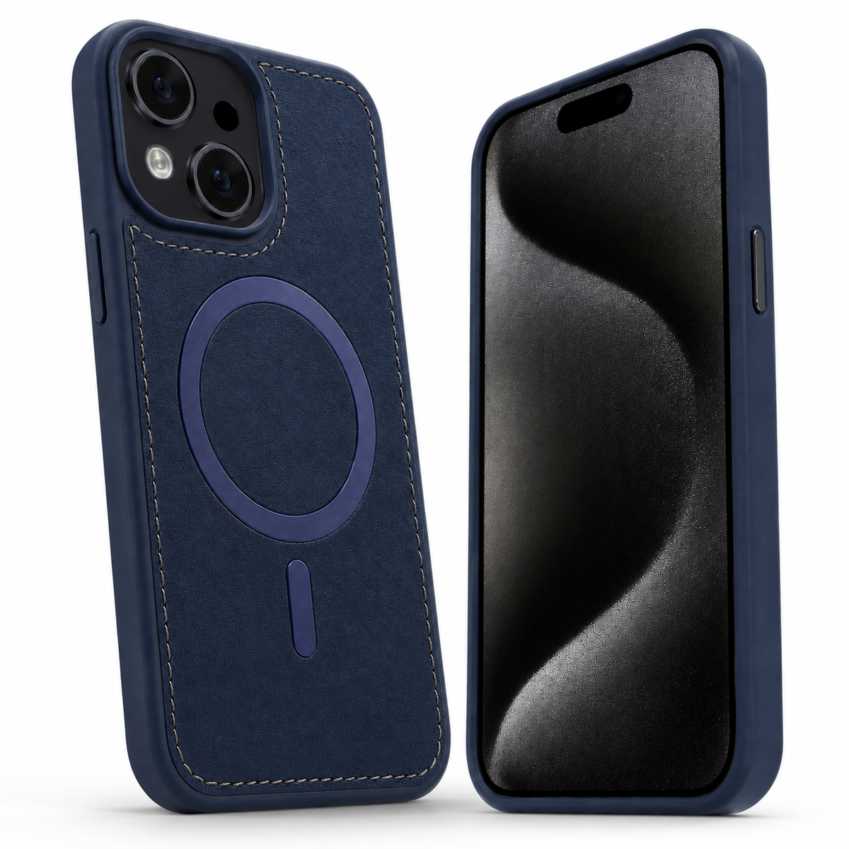 Apple iPhone 13 MagSafe Rich Craft Case with Stylish Textured Finish