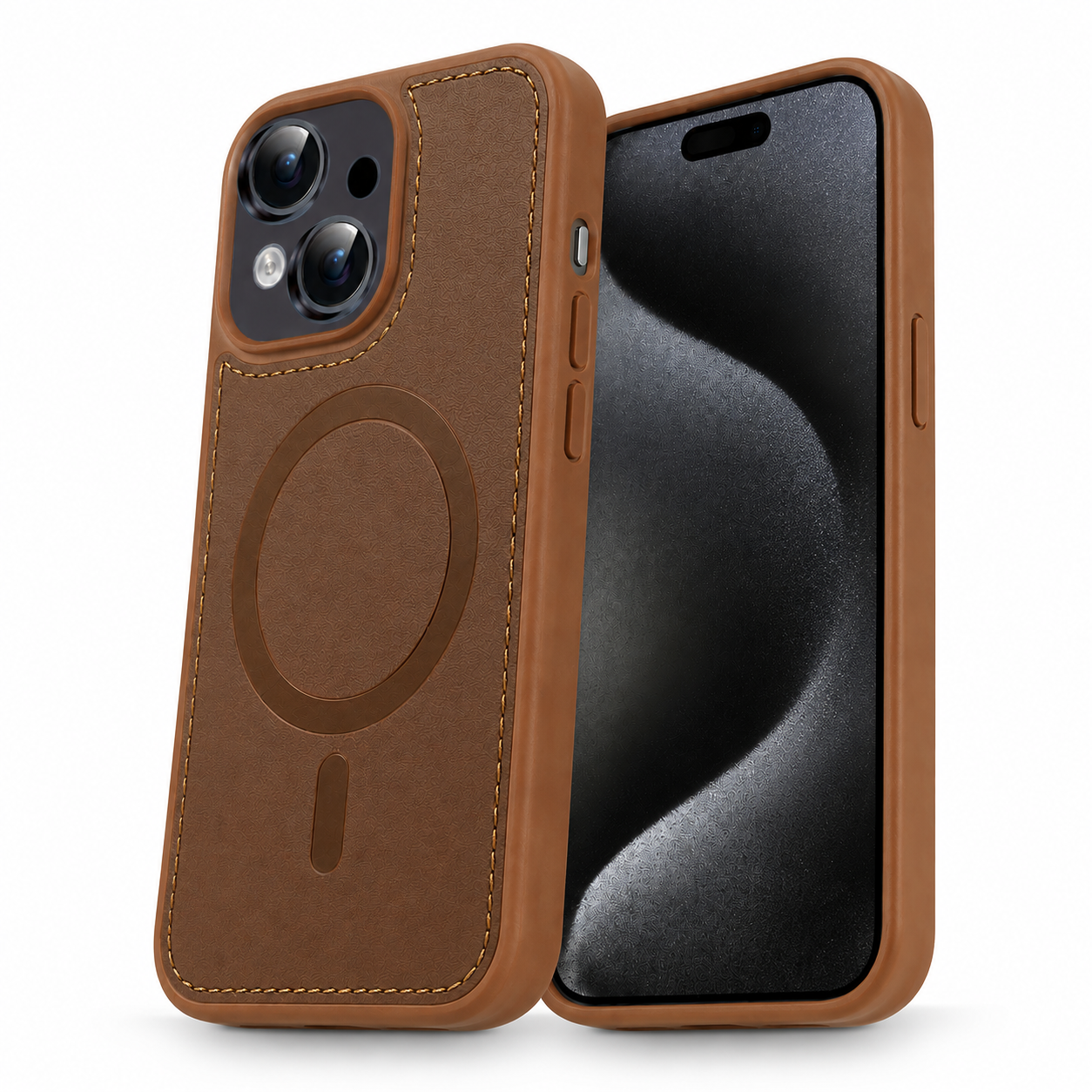 Apple iPhone 14 MagSafe Rich Craft Case with Stylish Textured Finish