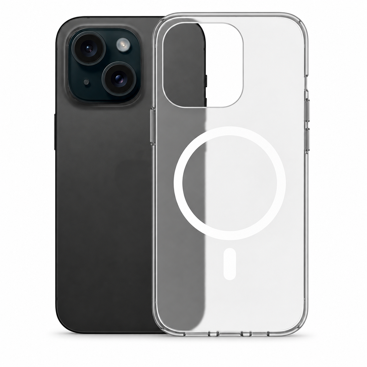 Frosted MagSafe Polar Frost Case for Apple iPhone 14 with magnetic wireless charging support