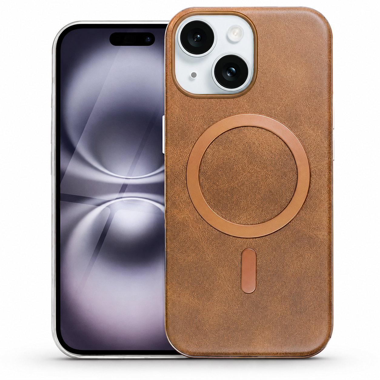 Plush MagSafe Case for Apple iPhone 15 - Brown