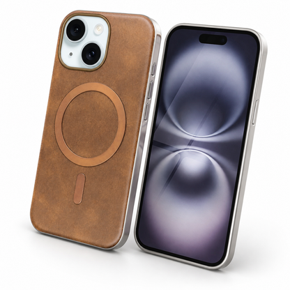 Plush MagSafe Case for Apple iPhone 15 - Brown