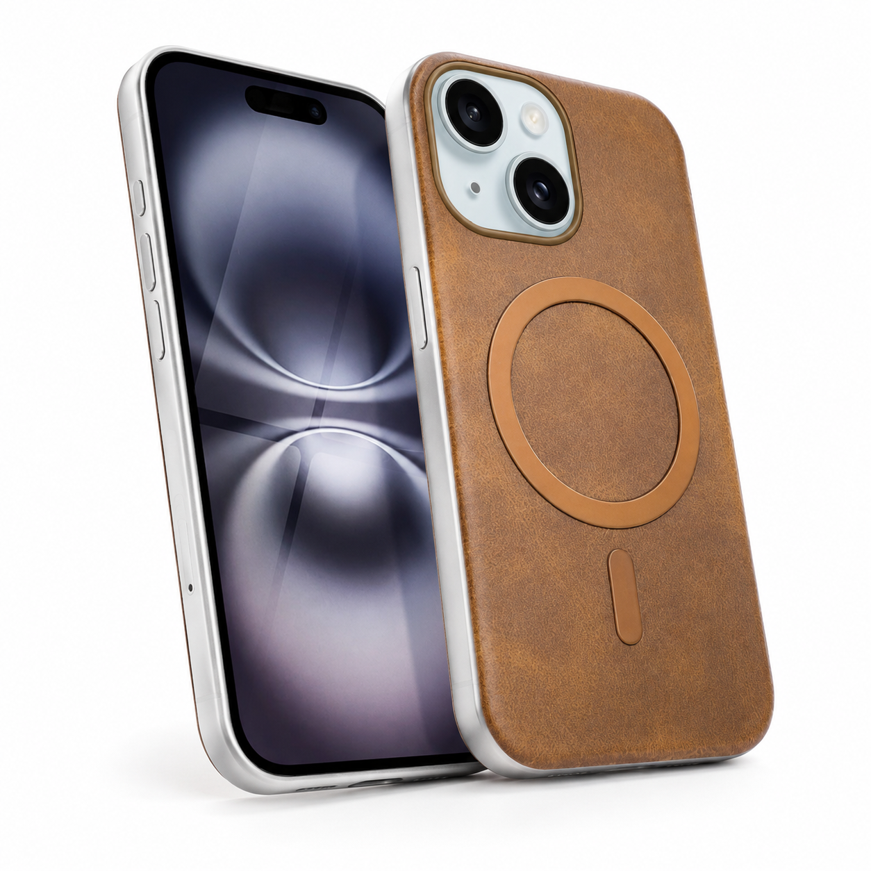 Plush MagSafe Case for Apple iPhone 15 - Brown