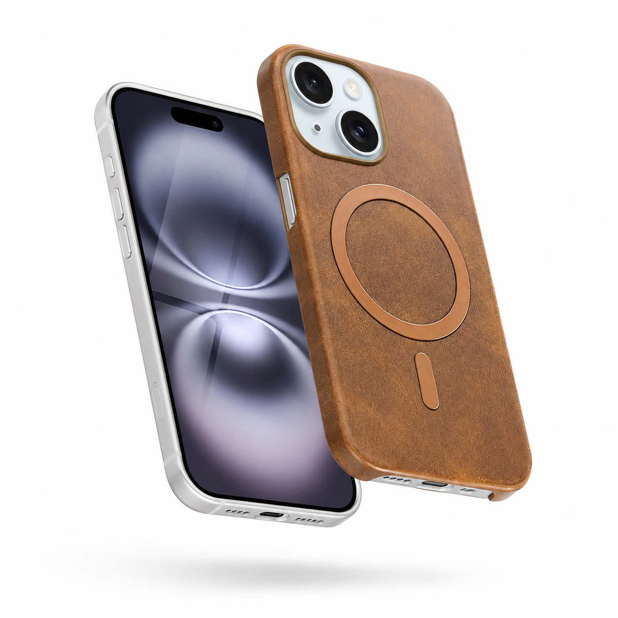 Plush MagSafe Case for Apple iPhone 15 - Brown