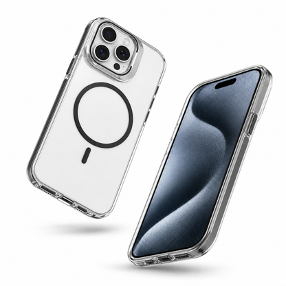 Crystalline MagSafe Stand Case for Apple iPhone 15 - Black