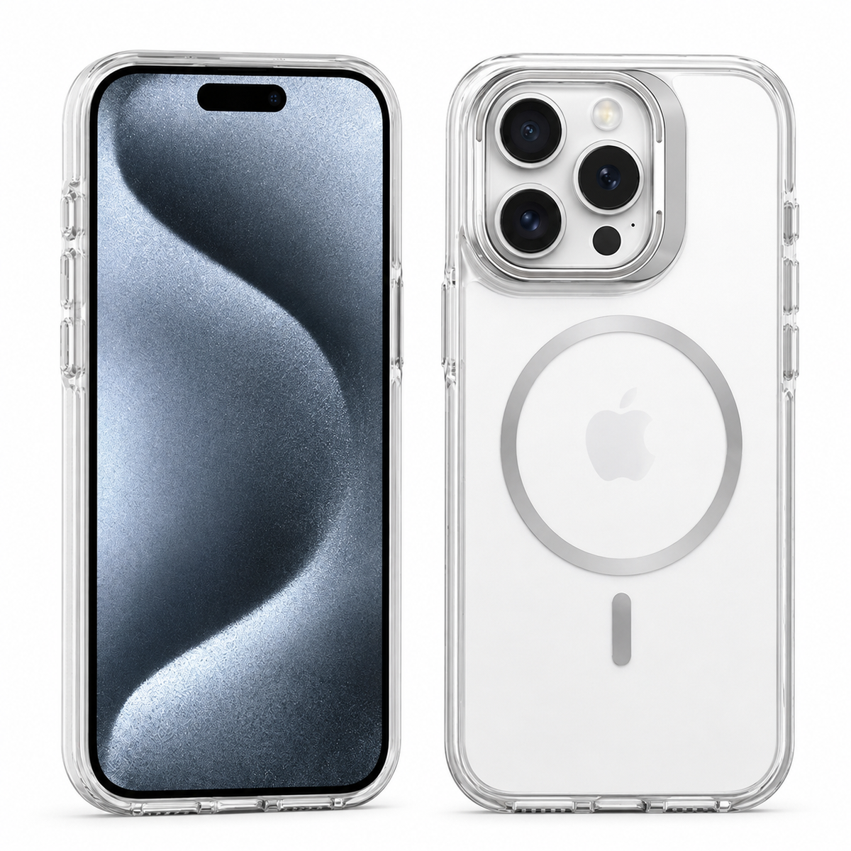Crystalline MagSafe Stand Case for Apple iPhone 14 with Clear Protective Design