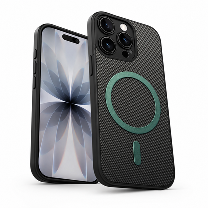 Buy iPhone cases online Canada – Green MagSafe Grip Weave case
