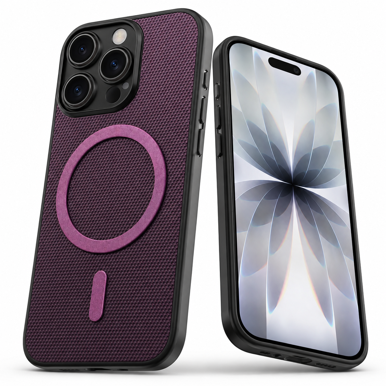Buy mobile covers online Canada – Purple MagSafe Grip Weave case
