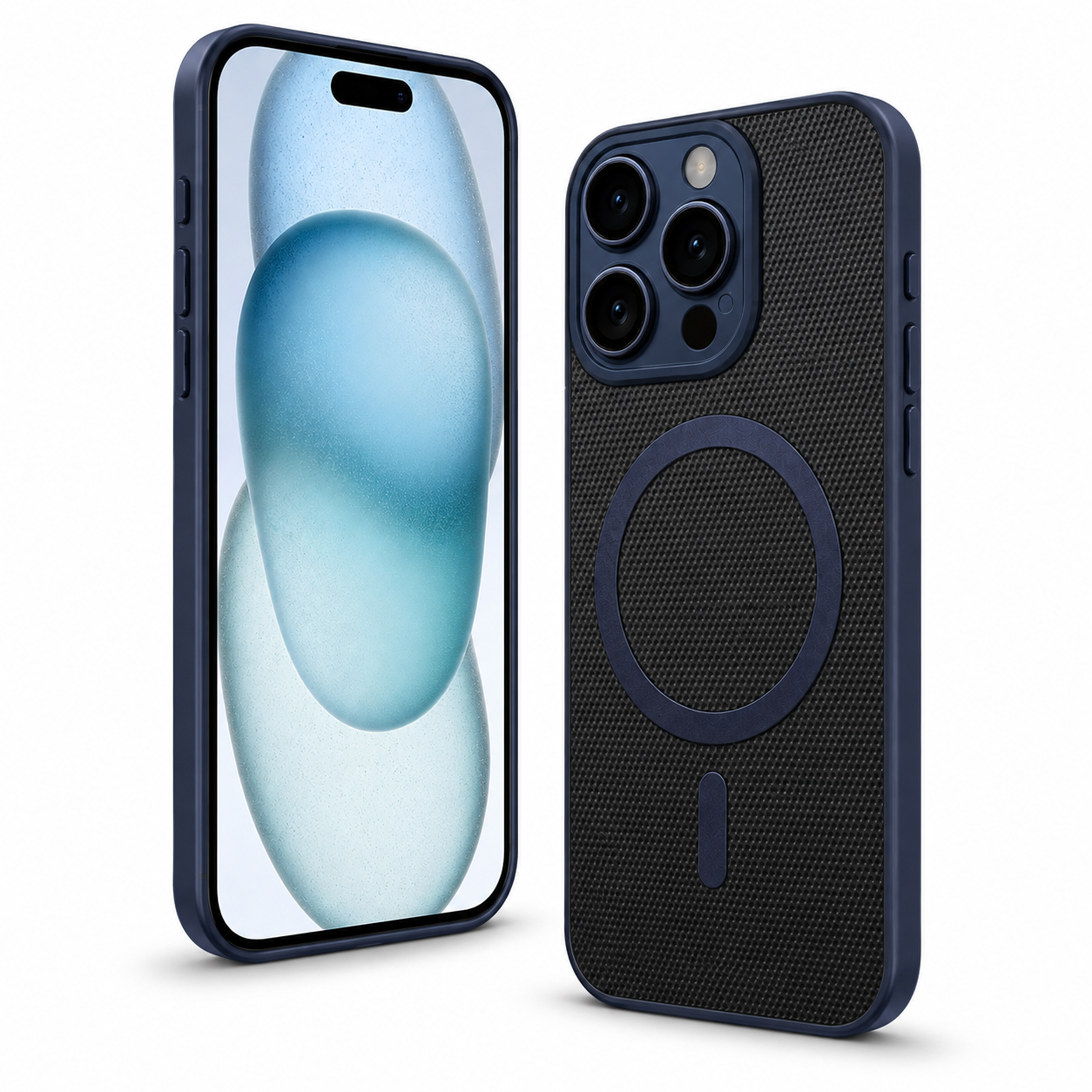 Blue iPhone 16 Pro Max case Canada with premium MagSafe grip
