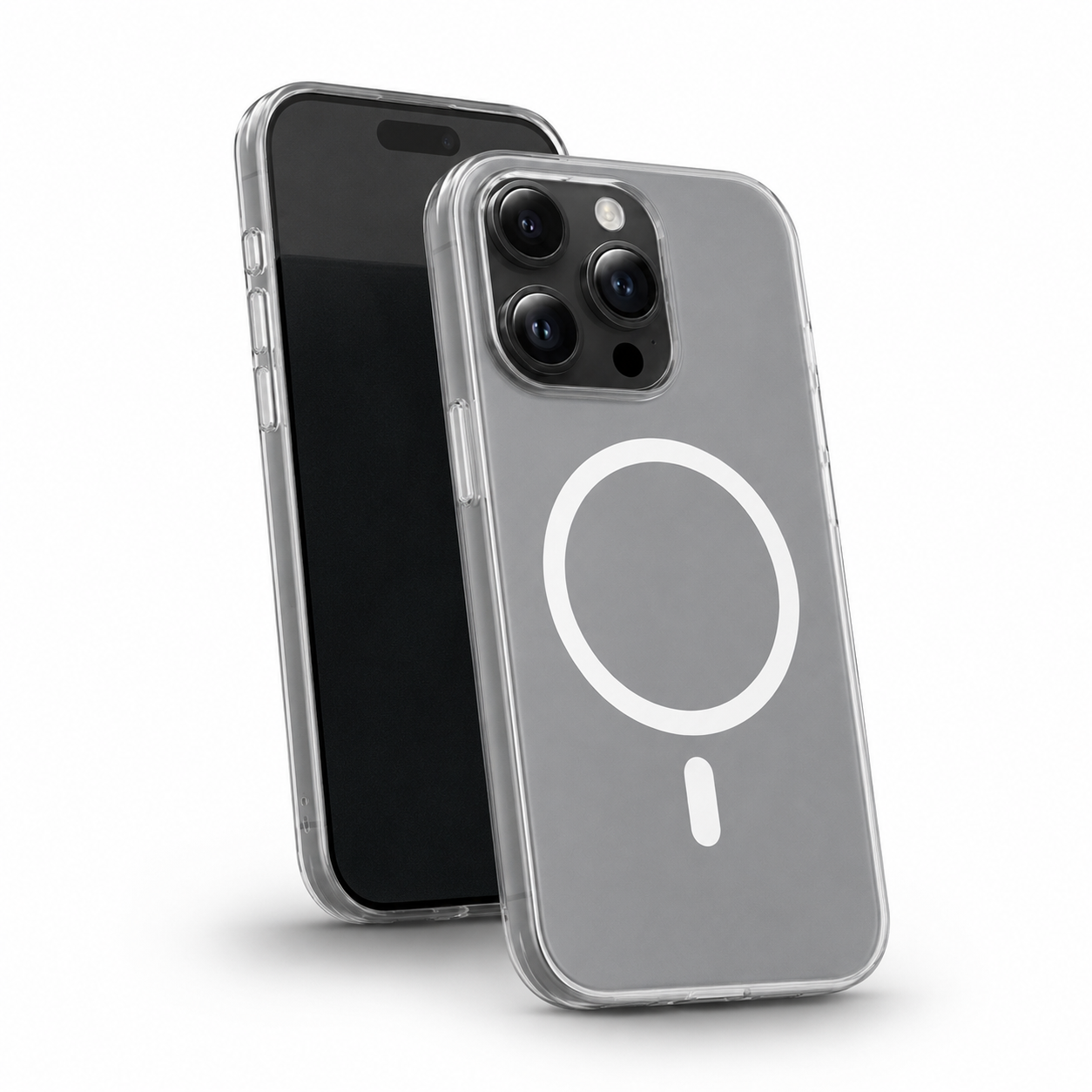 Black MagSafe iPhone 16 Pro Max cover with raised camera and screen protection