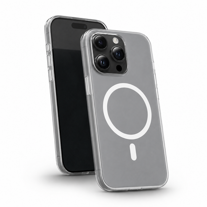Black MagSafe iPhone 16 Pro Max cover with raised camera and screen protection