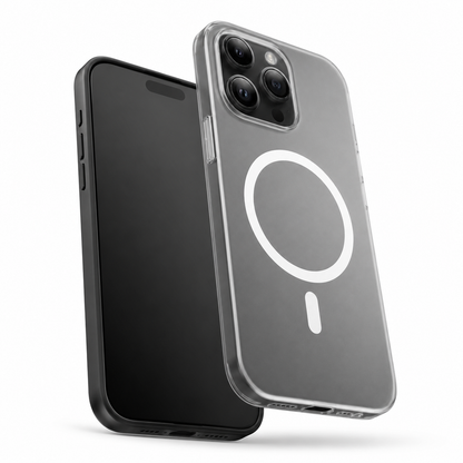 Buy iPhone cases online Canada – Black MagSafe Polar Frost case
