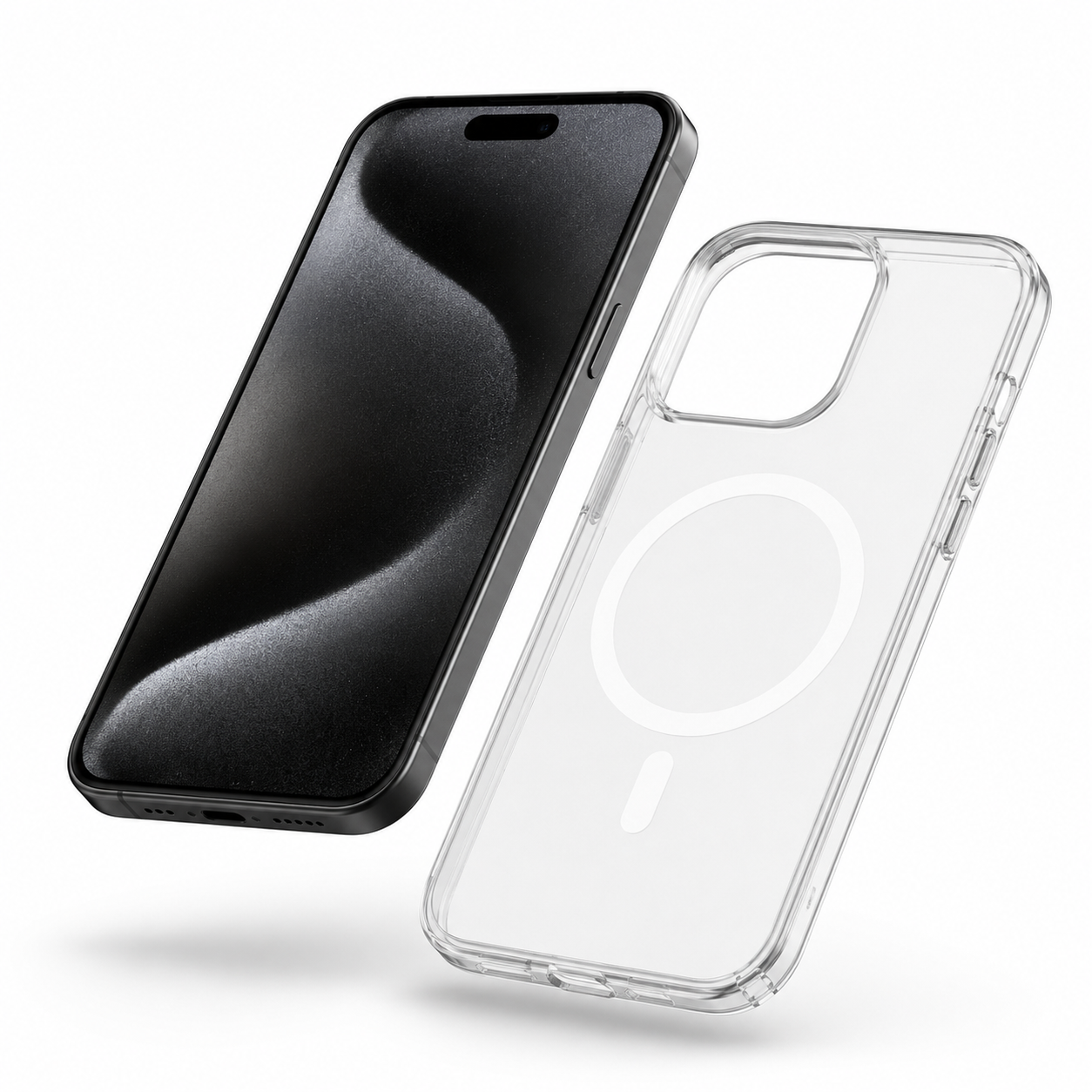 White iPhone 16 Pro Max case Canada with premium frosted MagSafe design
