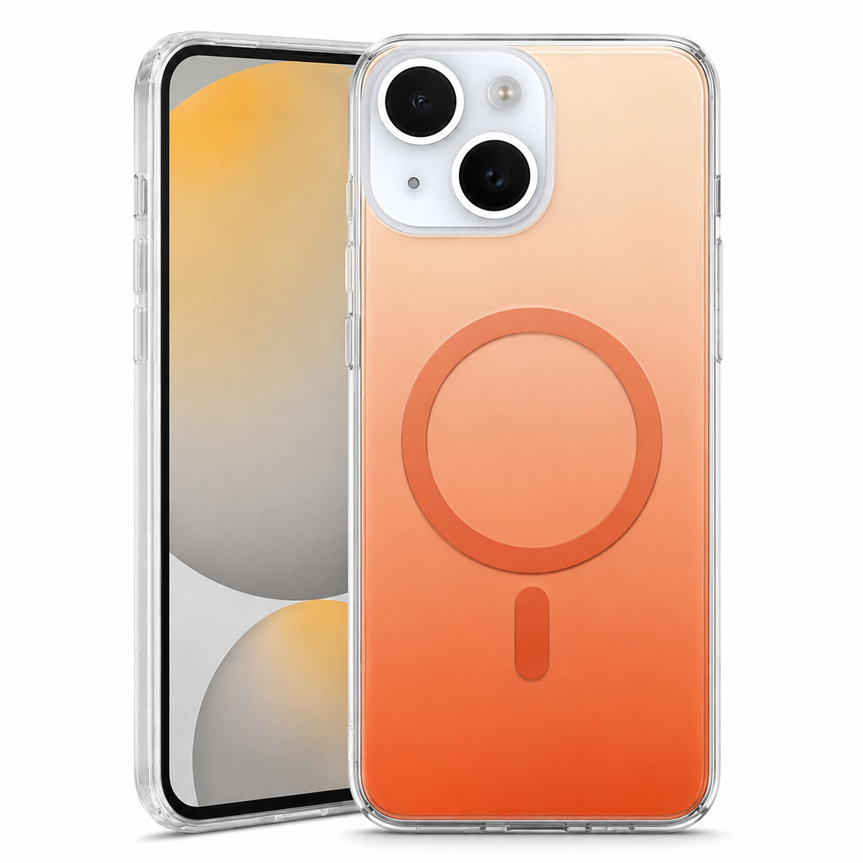 Gradient MagSafe Protective Case for Apple iPhone 15 - Orange