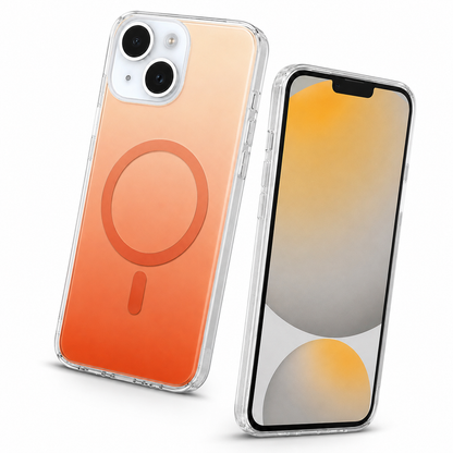 Gradient MagSafe Protective Case for Apple iPhone 15 - Orange