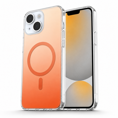 Gradient MagSafe Protective Case for Apple iPhone 15 - Orange