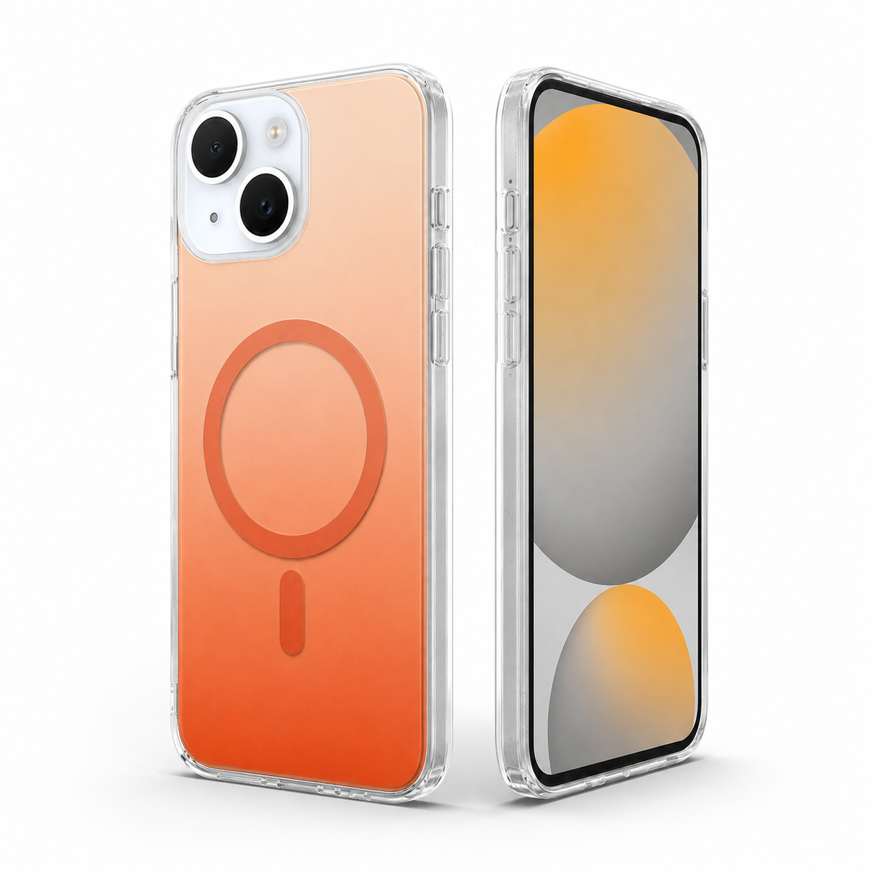 Gradient MagSafe Protective Case for Apple iPhone 15 - Orange