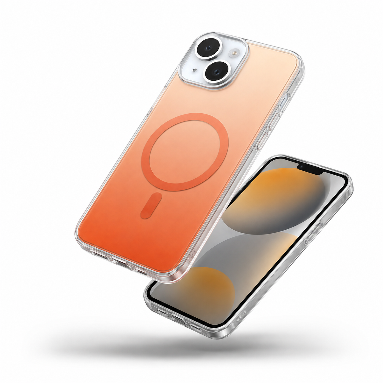 Gradient MagSafe Protective Case for Apple iPhone 15 - Orange