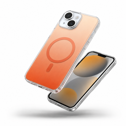 Gradient MagSafe Protective Case for Apple iPhone 15 - Orange