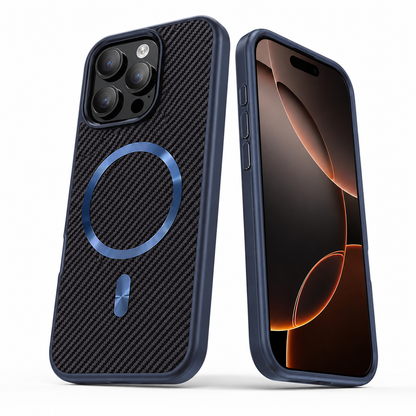 Blue Carbon Elite protective phone cover for Apple iPhone 16 Pro Max
