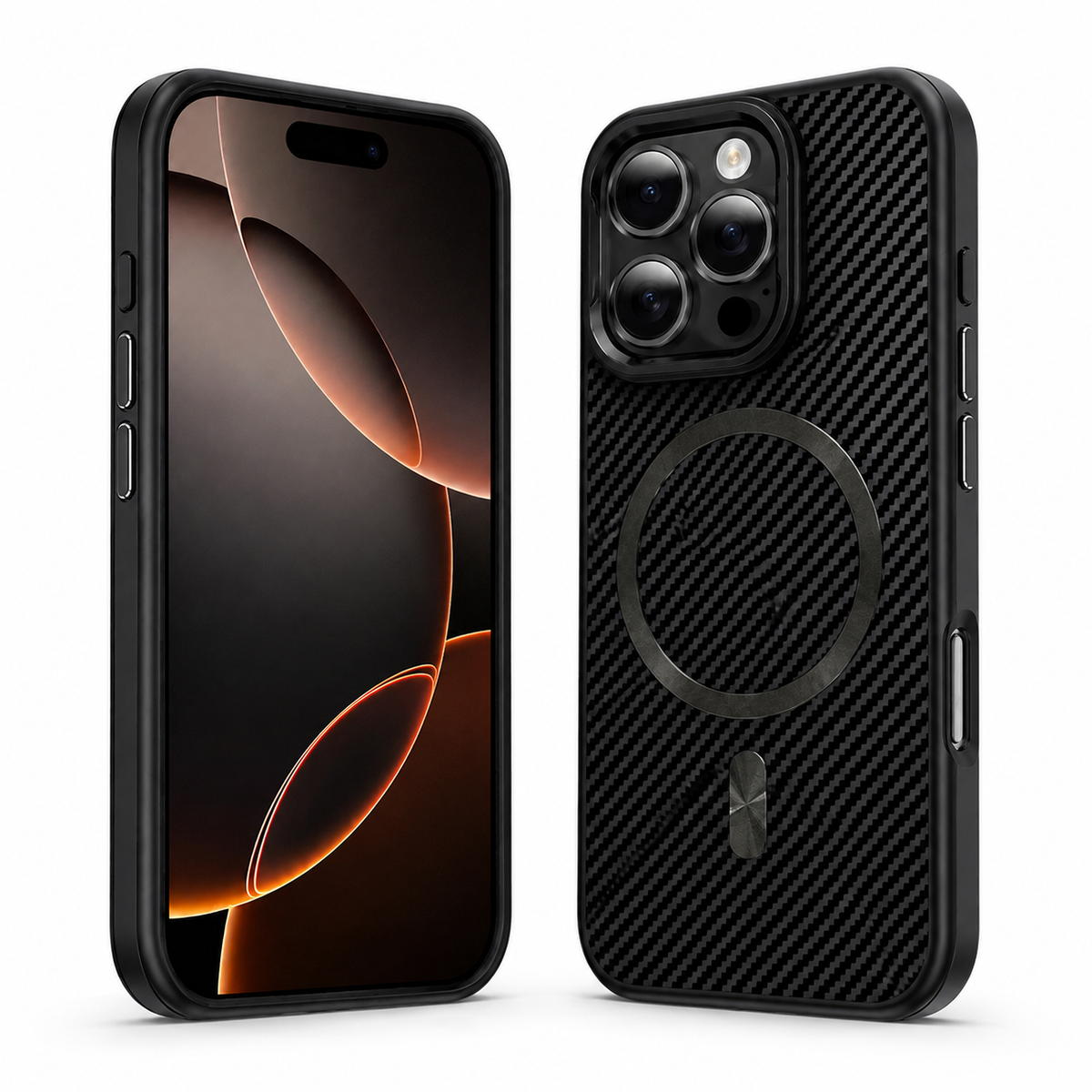 MagSafe Carbon Elite Case Apple iPhone 14 Pro Max - Black - side profile product view