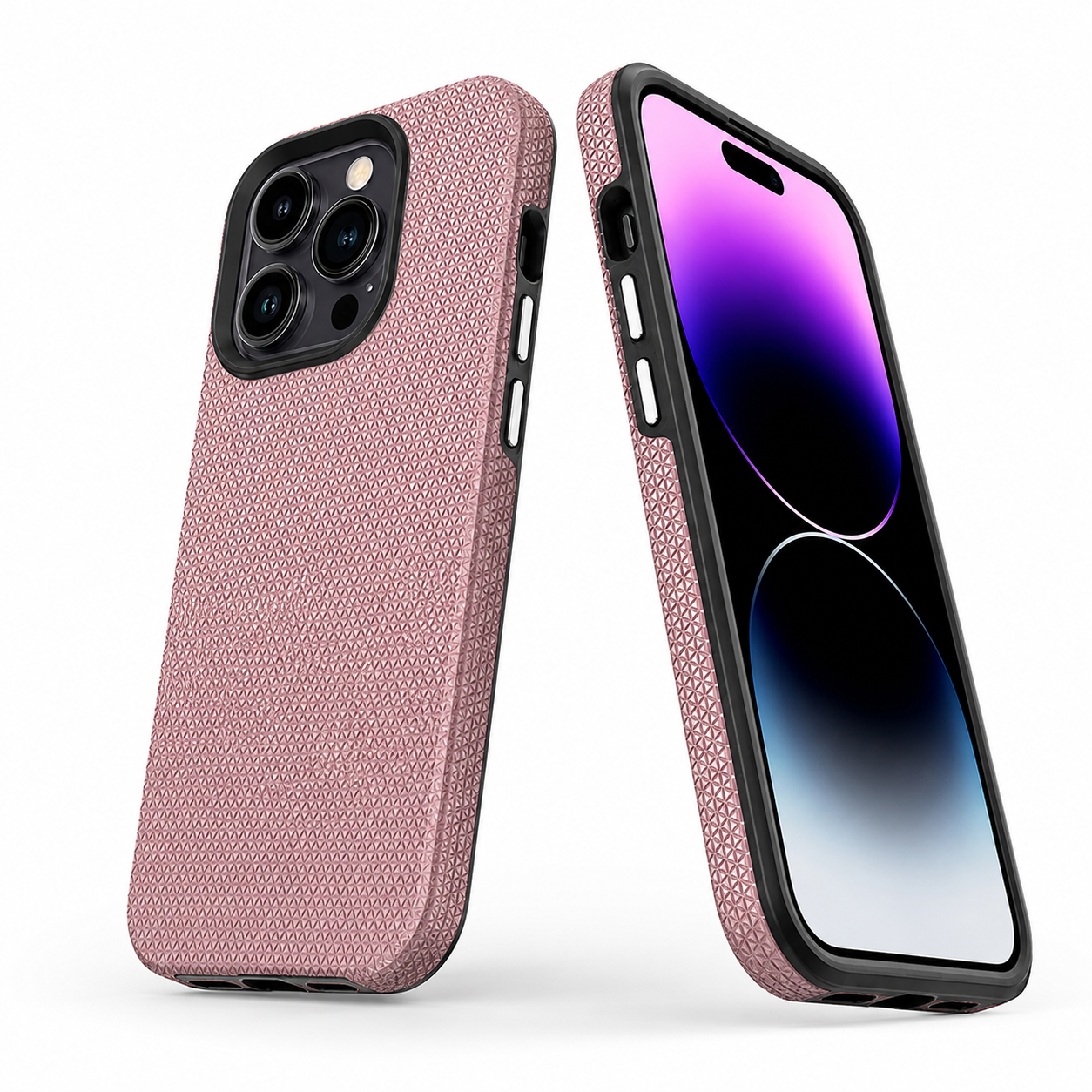 Rose Gold geometric triangle phone cover for Apple iPhone 16 Pro Max
