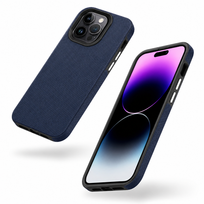 Navy triangle design phone cover for Apple iPhone 16 Pro Max
