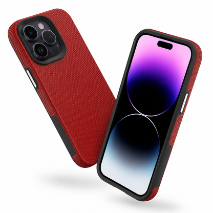 Red geometric triangle phone cover for Apple iPhone 16 Pro Max
