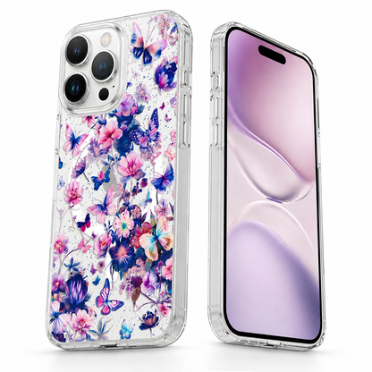 Butterfly design MagSafe iPhone 16 Pro Max cover with camera protection