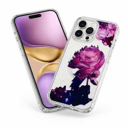 Deep Purple shockproof MagSafe iPhone cover with raised camera protection