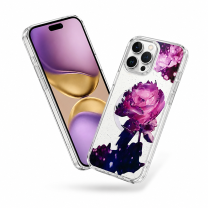 Deep Purple iPhone 16 Pro Max case Canada with floral MagSafe design
