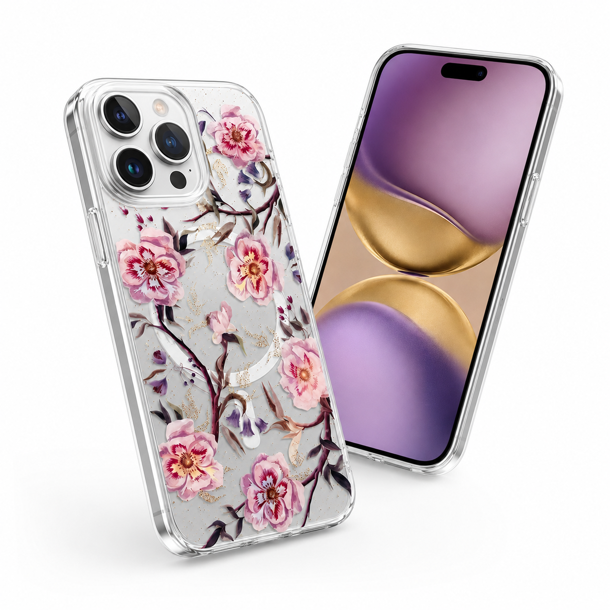 Floral iPhone 16 Pro Max case Canada with Rose Garden MagSafe design
