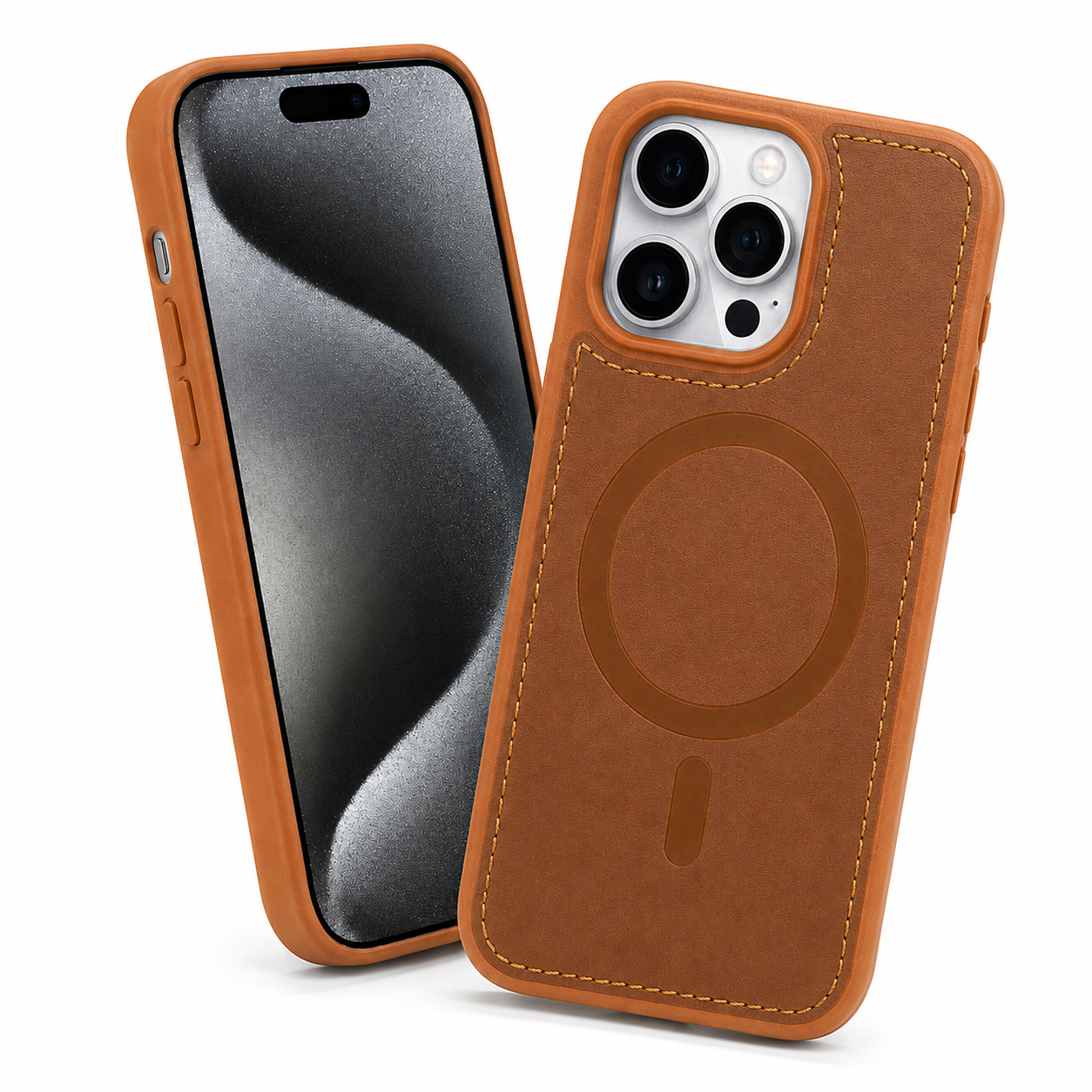 Buy iPhone cases online Canada – Saddle Brown MagSafe Rich Craft case
