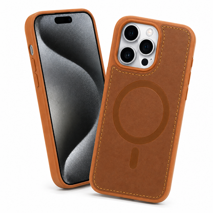 Buy iPhone cases online Canada – Saddle Brown MagSafe Rich Craft case
