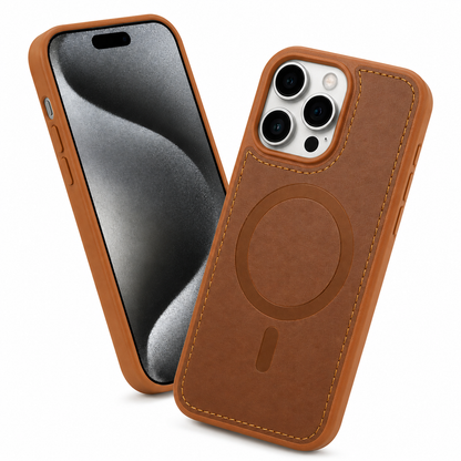 Saddle Brown Rich Craft protective phone cover for Apple iPhone 16 Pro Max
