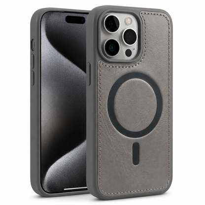 Grey MagSafe Rich Craft Case for Apple iPhone 16 Pro Max
