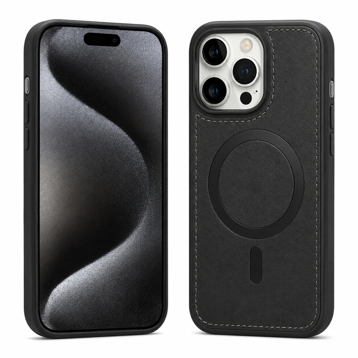 Durable phone cases Canada – Black MagSafe Rich Craft case

