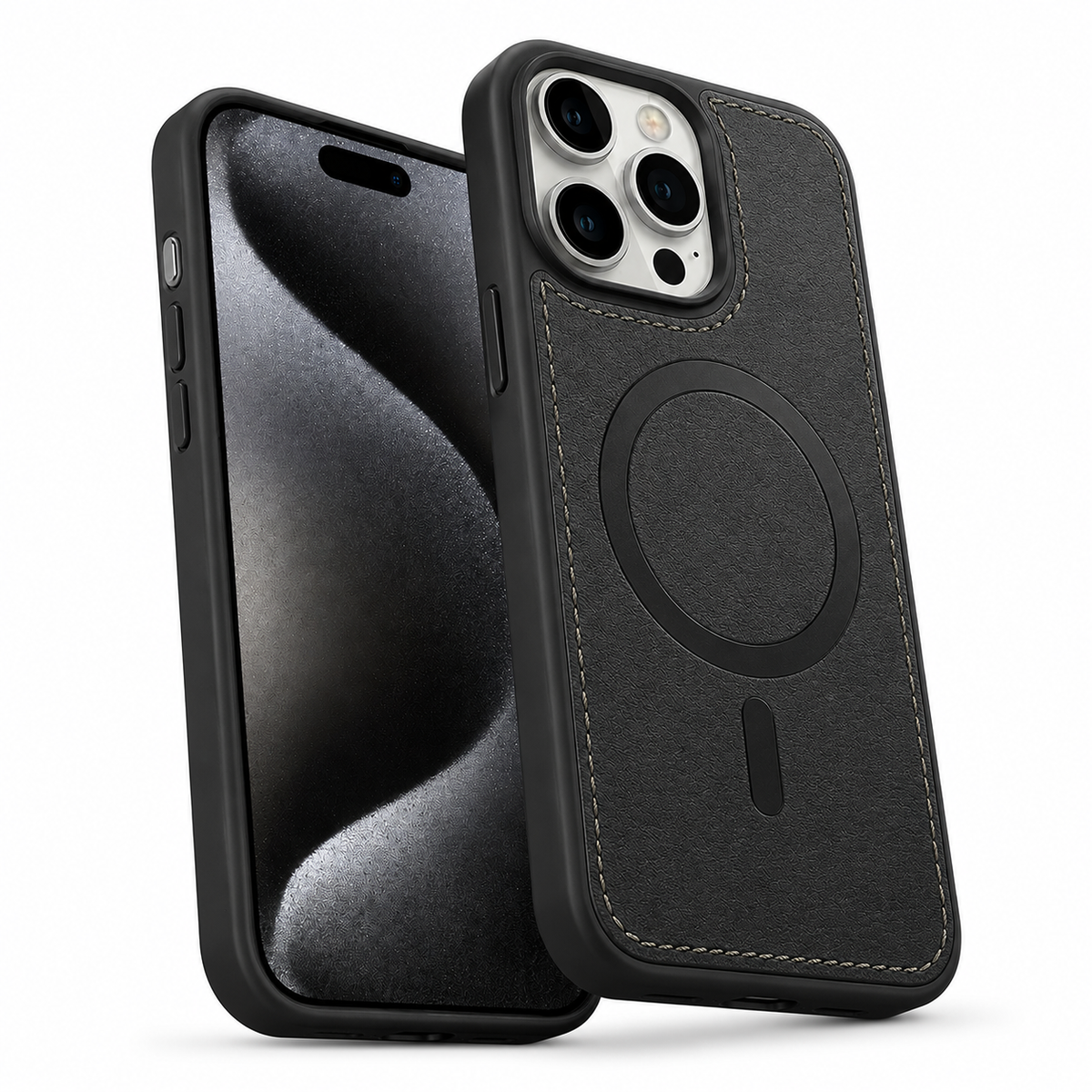 Rich Craft MagSafe Case for Apple iPhone 13 Pro Max - Black - close-up design view