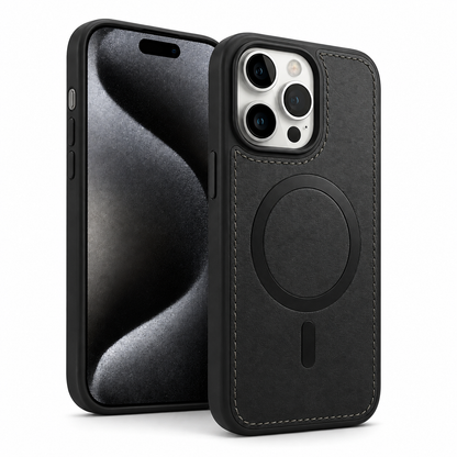 Black MagSafe Rich Craft Case for Apple iPhone 16 Pro Max
