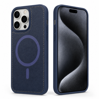Blue iPhone 16 Pro Max case Canada with durable MagSafe protection
