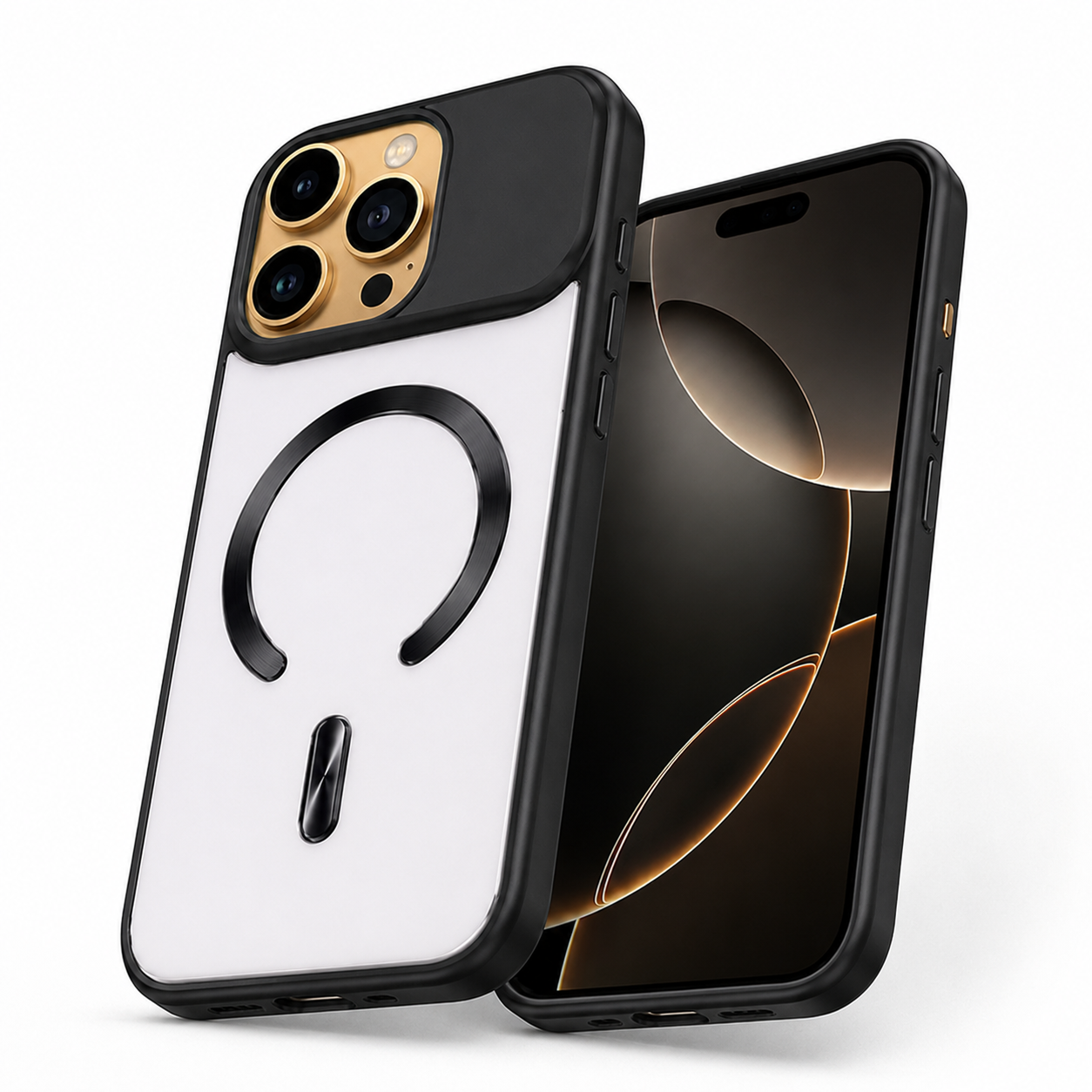 Durable phone cases Canada – Black MagSafe Artic Mist case
