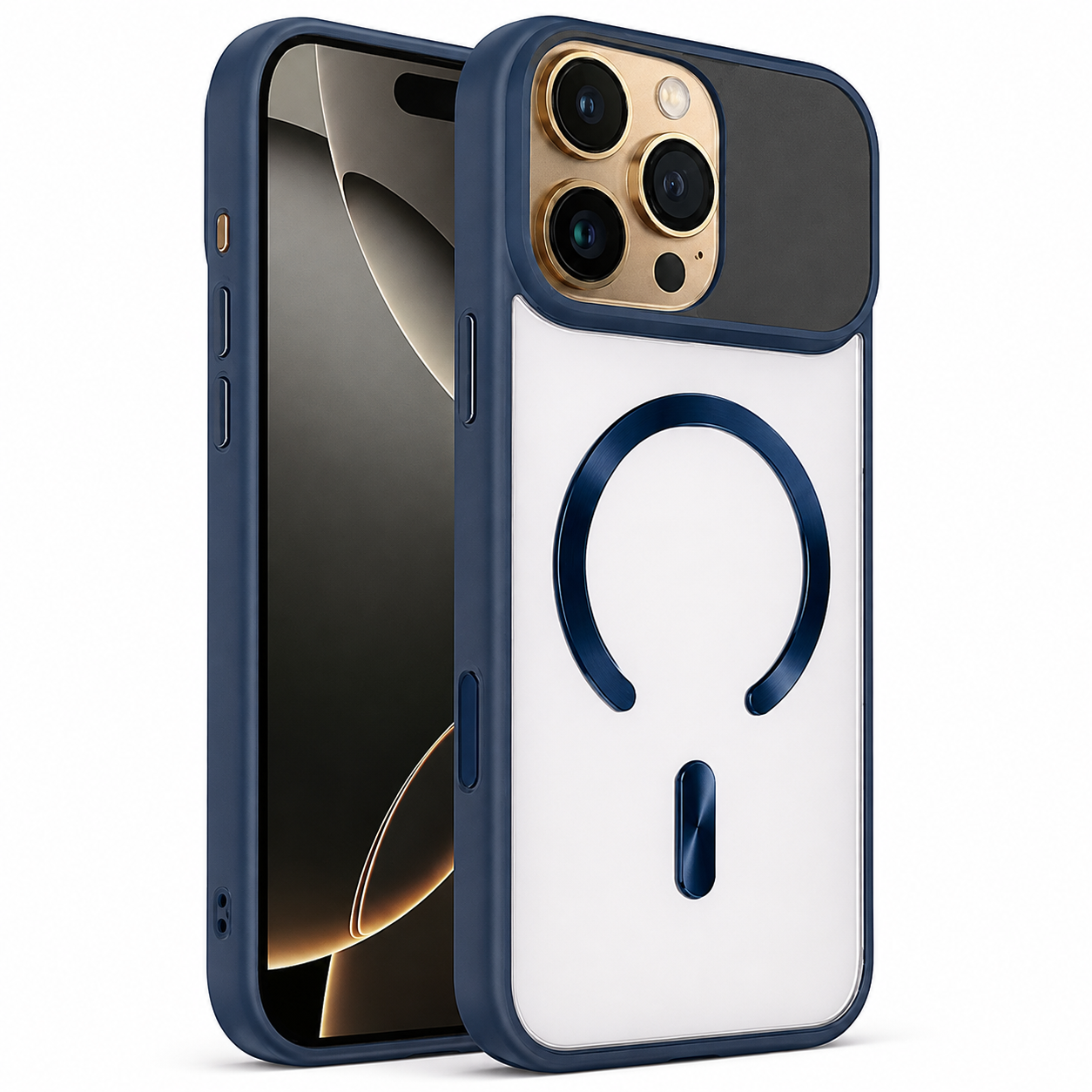 Blue MagSafe Artic Mist Case for Apple iPhone 16 Pro Max
