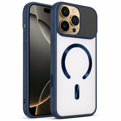 Blue MagSafe Artic Mist Case for Apple iPhone 16 Pro Max
