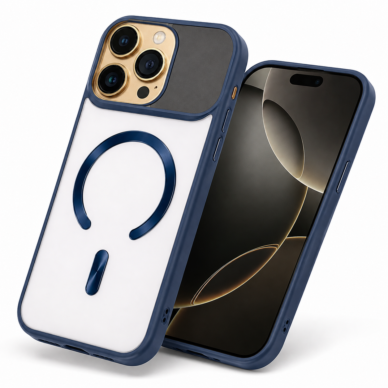 Blue iPhone 16 Pro Max case Canada with stylish MagSafe protection
