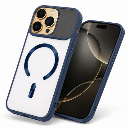 Blue iPhone 16 Pro Max case Canada with stylish MagSafe protection
