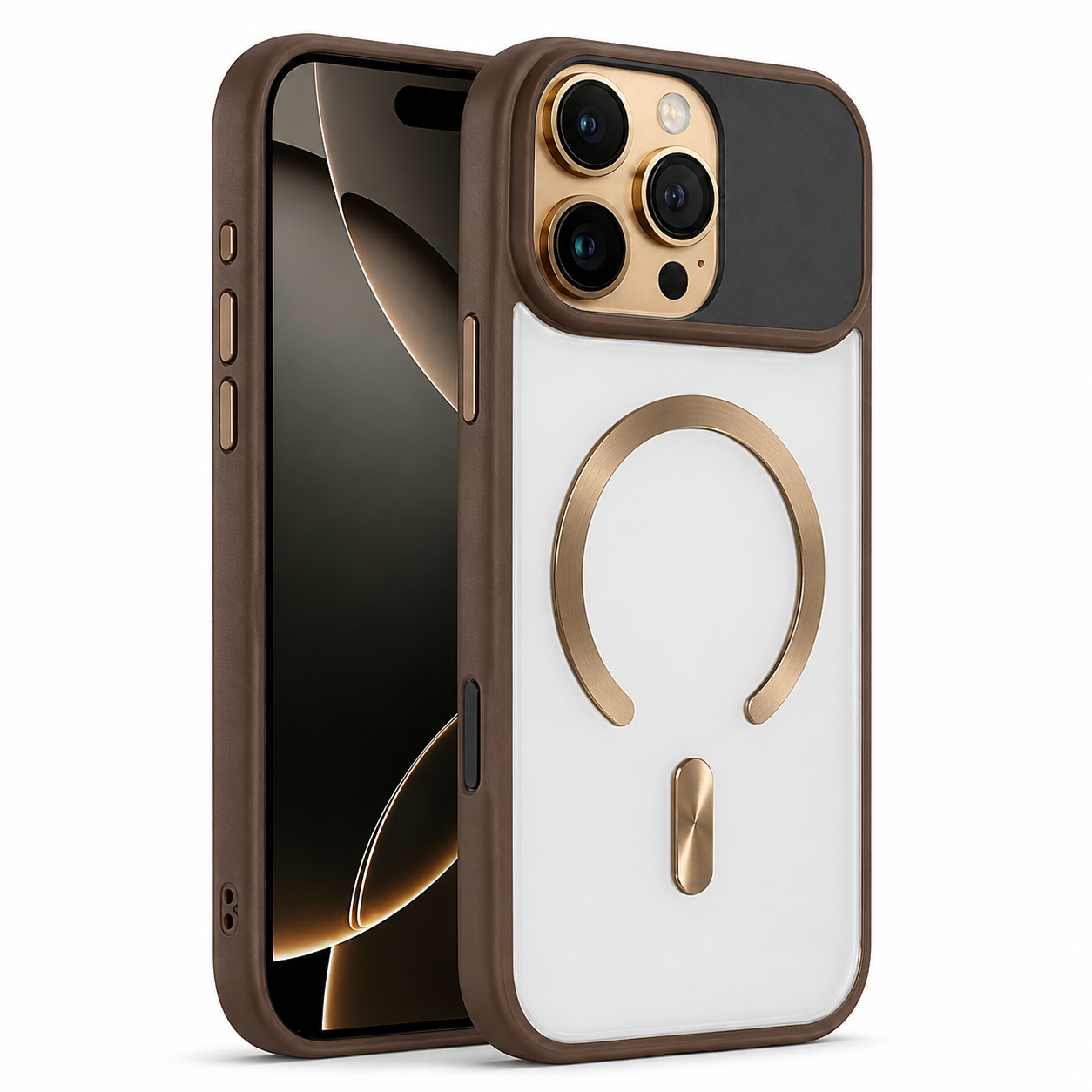 Desert Gold MagSafe Artic Mist Case for Apple iPhone 16 Pro Max
